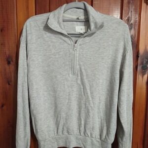 Lou & Grey grey quarter zip sweatshirt Size XS #loungewear #athleisure T101'